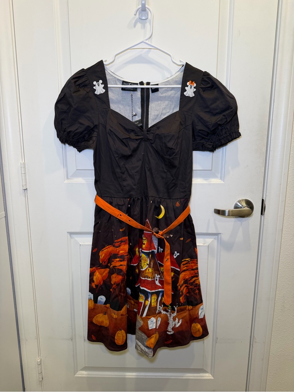 NWT Stitch Shoppe By Loungefly Disney Halloween Embroidered Ladies Dress